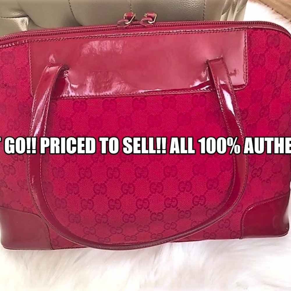 Red patent leather Gucci shoulder handbag ♥️ - Picture 9 of 9